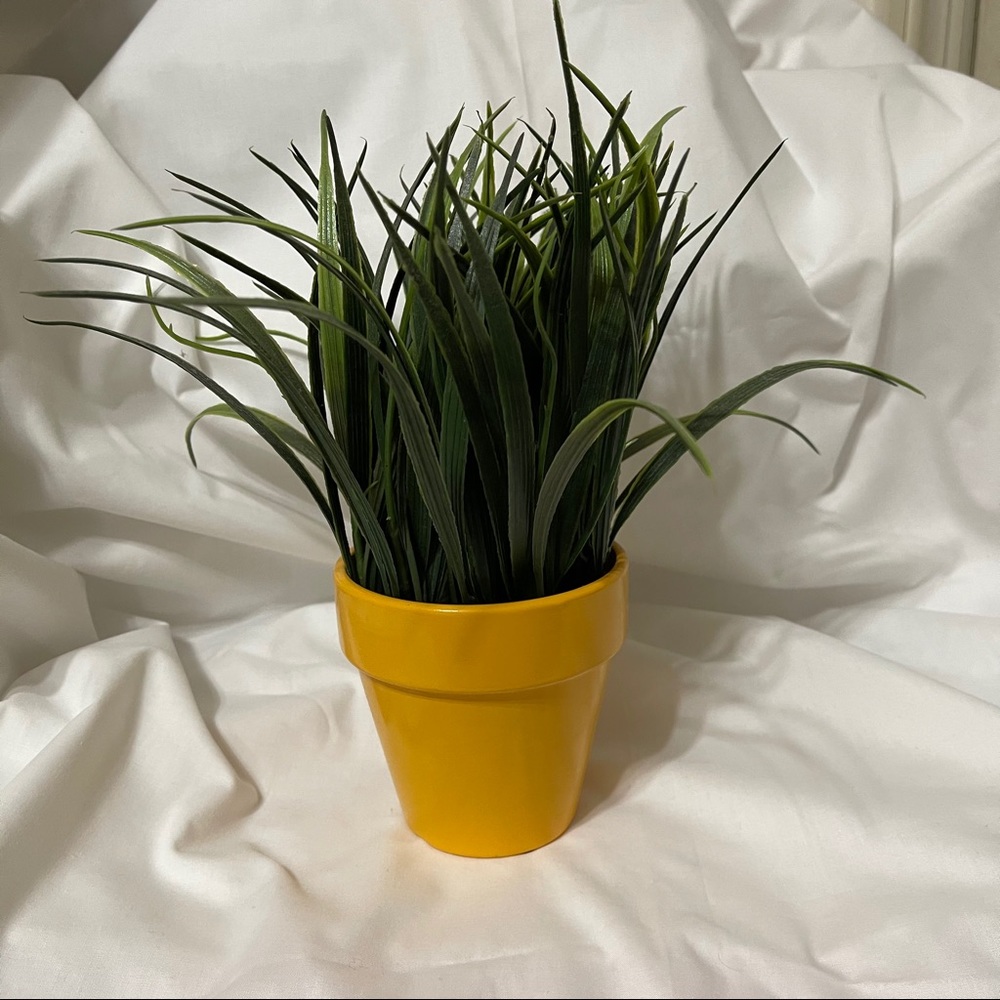 Faux Grass Floral Arrangement